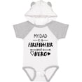 thumbnail image 3 of Inktastic My Dad is a Firefighter and a Hero Boys or Girls Baby Bodysuit, 3 of 5