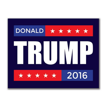 Election 2016 Donald Trump Stacked 3x4in. Rectangular