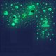 thumbnail image 4 of Pegatinas de pared luminosas 3D para habitación de niños decoración fluorescente Ehuebsd de lunares luna y estrella que brillan en la oscuridad 435930 piezas, 4 of 8