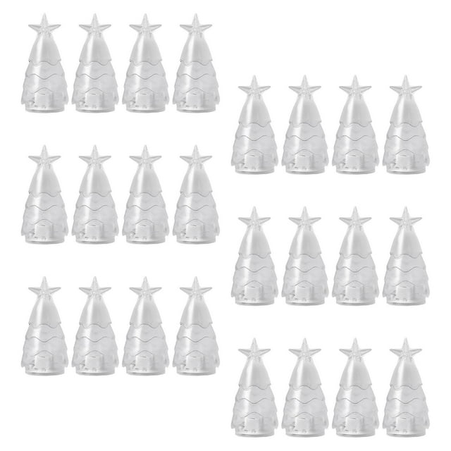 24 velas LED para árbol de Navidad, centro de mesa, adorno de mesa para boda Luz cálida y clara.