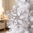 thumbnail image 5 of Christmas Decoration Crystal Ornaments,Hanging Acrylic Christmas Snowflake Shaped Ornaments for Christmas Tree Winter New Year Fireplace Party Holiday Decoration, 5 of 7