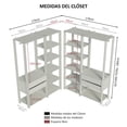 thumbnail image 3 of Ropero Closet Madesa Valencia 358cm MN 04, 3 of 7