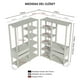 thumbnail image 3 of Ropero Closet Madesa Valencia 358cm MN 04, 3 of 7