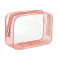 thumbnail image 1 of Milaget Waterproof Toiletry Bag Reusable Holder Container Beach Bag Clear Makeup Bag Pink, 1 of 9
