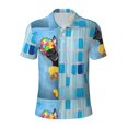 thumbnail image 2 of Daiia Prague Ratter Dog in Bathtub Pattern Men’s Polo Shirts,Solid Deck Shirt,Classic Fit, Breathable Cotton Polo for Casual and Sport Wear-XX-Large, 2 of 7