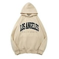 thumbnail image 5 of Womens Hoodies Long Sleeve Womens Pullover Sweatshirt Cute Hoodies Beige Hoodies for Women Winter Essentials Women's Clothing, 5 of 5