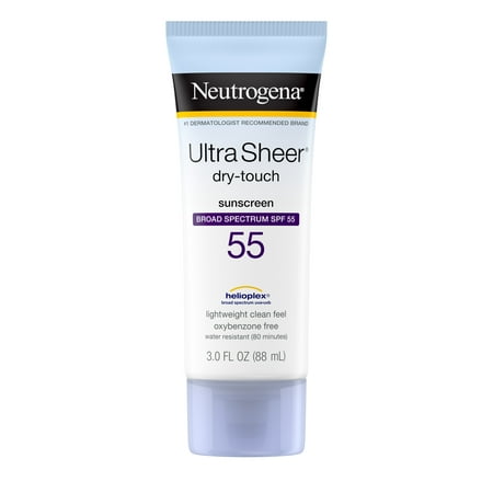 Neutrogena Ultra Sheer Dry-Touch Water Resistant Sunscreen SPF 55, 3 fl. (Best Sunscreen For Dry Sensitive Skin In India)