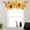 Retro Rustic Plants, variant on 1 Panel Vintage Sunflower Kitchen Valance Curtains for Windows, Yellow Floral Fine Garden Window Treatment Rod Pocket Drapes Valances for Bathroom, 54" X 18"