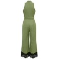 thumbnail image 2 of XinghaiYIDE One Piece Jumpsuit for Women Halter Sleeveless Belted Wide Leg Lace with Pockets Casual Dressy Romper, 2 of 6