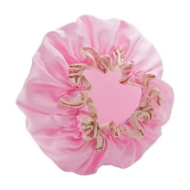 Wioihee 1 Sets Large Shower Caps for Women, Waterproof Shower Cap Double Layers Bath Caps Stocking Stuffers for Women Long Thick Hair