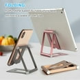 thumbnail image 4 of Foldable metal mobile phone stand desktop creative live broadcast stand ipad tablet stand, 4 of 5
