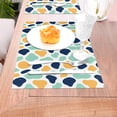 thumbnail image 5 of XMXT 4 Pcs Woven Placemats, Multicolored Dot Decoration Stain Resistant Anti-Skid Placemat for Kitchen Table, 12 x 18 inches, 5 of 6