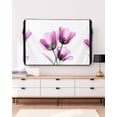 thumbnail image 3 of Outdoor TV Cover 40 to 43 Inch Weatherproof, Modern Abstract Tulip Flower Waterproof TV Screen Protector for Outside Decor with Zipper and Pocket 40"L x 25"H , Pink, 3 of 7
