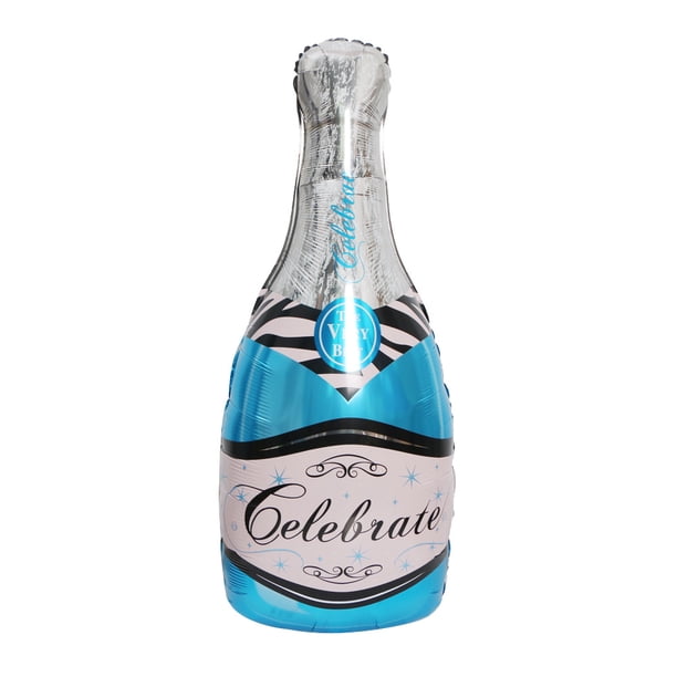Decoración para fiesta de cumpleaños de compromiso, copa de vino, globo de película de aluminio, botella grande de champán y cerveza, globo de papel de aluminio