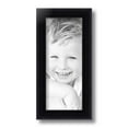 thumbnail image 2 of ArtToFrames 5" x 12" Satin Black Bull Nose Picture Frame, 5x12 inch Black Wood Poster Frame (WOM-1417), 2 of 7