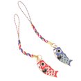 thumbnail image 2 of 2pcs Japanese Carp Streamer Hanging Charms Phone Strap Pendant Bag Hangings, 2 of 8
