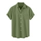 thumbnail image 1 of Mens Manga Corta Botón Abajo Camisas, Cuello de Vuelta Impresa Blusa, Top de Verano de la Moda Casual, 1 of 9
