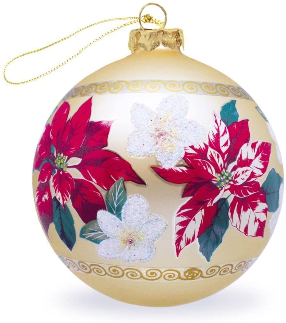 Island Heritage White Plumerias Hawaiian Christmas Ornament 