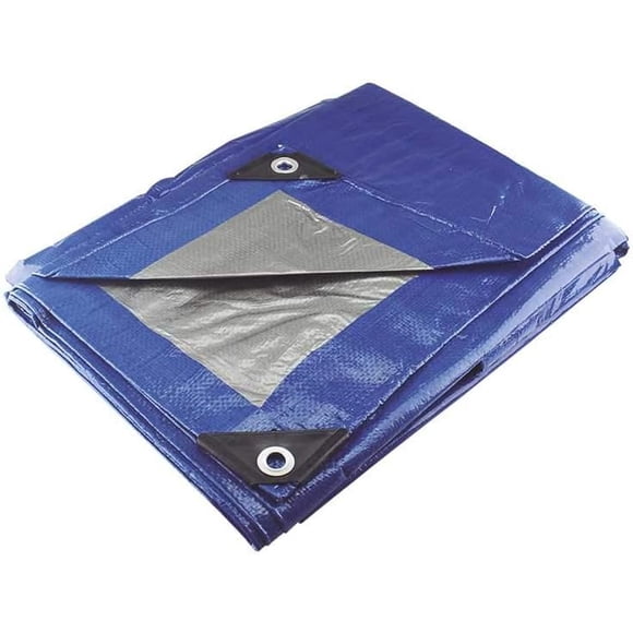 Lona Uso Ligero Azul Reforzado Para Toldo 3x4m Santul negro