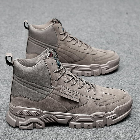 

Men‘s Khaki Non-slip High Top Boots For Winter