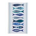 thumbnail image 2 of DII Blue Fishes Cotton Dishtowel Set 18x28 inch 4 Piece, 2 of 6
