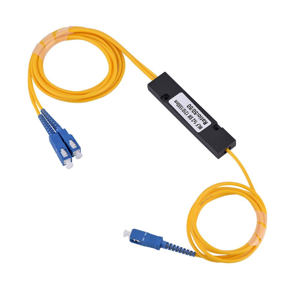 Domqga Optical Fiber Splitter Cable, 1 To 2 Singlemode SC Optical Fiber