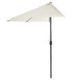 thumbnail image 5 of Pure Garden  9' Half Round Patio Umbrella - Tan, 5 of 5