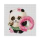 thumbnail image 2 of Cuadros Decorativos Bordado parcial DIY 3 hilos estampado punto de cruz 11CT Panda Oriental Kit Ndcxsfigh Nuevos Originales, 2 of 7