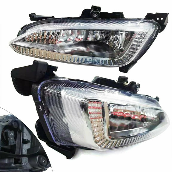 Pair Fog Light For Hyundai IX45 Santa Fe 2013 2014 2015 2PCS Fog Lamps For Hyundai IX45 Santa Fe 2013-2015 Fog Lamp