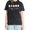 Black-1, variant on Black Vintage Wash Happy Easter Cursive Pastel Patterned Eggs Spring Holiday Print Tshirt Graphic Tees Shirts Tops S-2XL