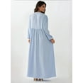 thumbnail image 7 of Maxi Dress with A-Form Fit and Crew Neck, 7 of 7