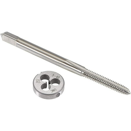 

BCLONG 1pc HSS 5-40 UNC Plug Tap and 1pc 5-40 UNC Die Threading Tool Right Hand