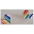 thumbnail image 2 of Aretes coloridos ANGGREK en forma de corazón de aleación, 2 of 4