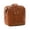Brown, variant on Vintage Dark Brown Leather Makeup Pouch, Small Cosmetic Bag, Travel Jewelry Organizer, Snap Closure Wristlet Purse for Women, Retro Mini Storage Bag for Cosmetics, Lipsticks, Coins