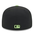 thumbnail image 4 of Men's New Era Black Tampa Bay Rays 2024 City Connect 59FIFTY Fitted Hat, 4 of 6
