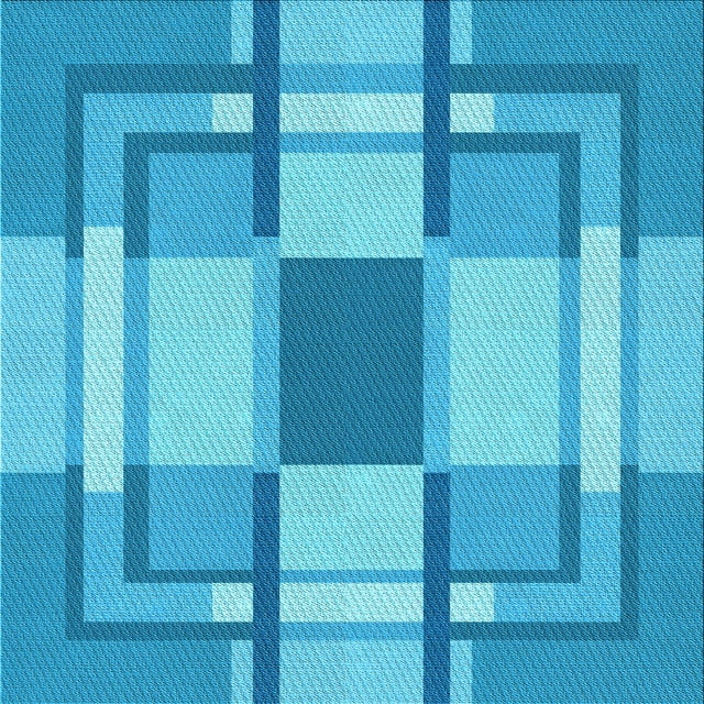 Ahgly Company Tapis d'Intérieur Lavable en Machine Carré Transitionnel Turquoise Bleu Vif, 4 Pieds Carré