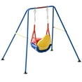thumbnail image 4 of Costway A-Frame Kids 3-in-1 Toddler Swing Set Fun Play Chair Children Backyard Outdoor, 4 of 8