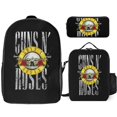 thumbnail image 1 of Guns N’ Roses Backpack School Superhero Set Capable Bookbag with Power Lunch Kit, 1 of 5