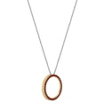 thumbnail image 2 of Dazzlingrock Collection Cercle Éternité Ouverte Grenat Rond pour Femmes (Couleur Rouge, Clarté Modéréement Incluse) en Or Jaune 14K, 2 of 4
