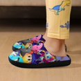 thumbnail image 6 of Kids Slippers Kirby House Slippers Warm Soft Plush Slipper Anti-Slip Winter House Shoes for Boys Girls, 6 of 7