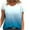 Blue womens tops summer, variant on USSUMA Womens Blouses Tops Dressy Tie-Dye Gradient Tops for Women Casual Summer Round Neck Plus Size Tunic Women's Short Sleeve Ombre Cute T-Shirts Trendy