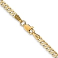thumbnail image 2 of 14K Yellow Gold 3mm Concave Curb (Lightweight) Chain 22 Inch, 2 of 6