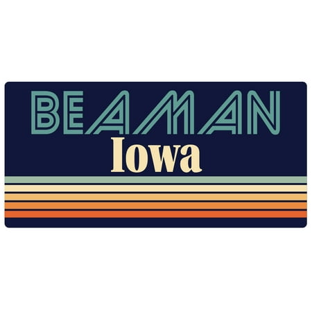 

Beaman Iowa 5 x 2.5-Inch Fridge Magnet Retro Design