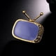 thumbnail image 2 of Televisión Forma Broche Hugo Accesorio Insignia De Sopa Pin Decoraciones Unisex Oro, 2 of 10