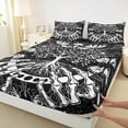thumbnail image 3 of Castle Fairy Kids Teens Gothic Skeleton 4 Pieces Queen Sheet Sets,Boho Tree Of Life Ultra Soft Flat Sheet,Galaxy Universe Queen Fitted Sheet,Lightweight Room Decor, 3 of 7