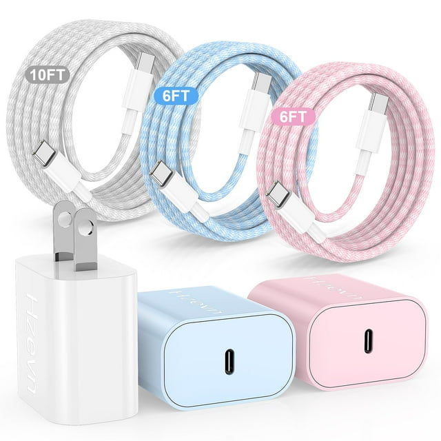 Cargador Hzevn de carga rápida USB-C de 20 W para iPhone 15 Pro Max