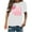White, variant on Fesfesfes T Shirt for Women Valentine's Day Tops Love Printed Tops Short Sleeved T-shirt Top Tee XL(US:10)