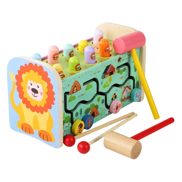 Niños de Madera que Golpean El Juguete, El Juego de Juegos de Laberinto Golpeean el Juguete para Juguar en Casa