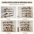 thumbnail image 4 of VEVOR Industrial Pipe Shelf 4 Tier 3PCS 11.8in W Wall-Mount Planks NOT Included, 4 of 9