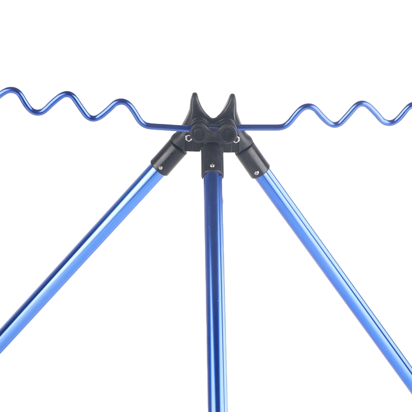 YAHHU Aluminium Alloy Dazzling Portable Sea Pole Bracket Tripod Telescopic Fishing Rod Stand Rest Tackle Accessory for Freshwater and Saltwater Outdoor Fishing Equipment